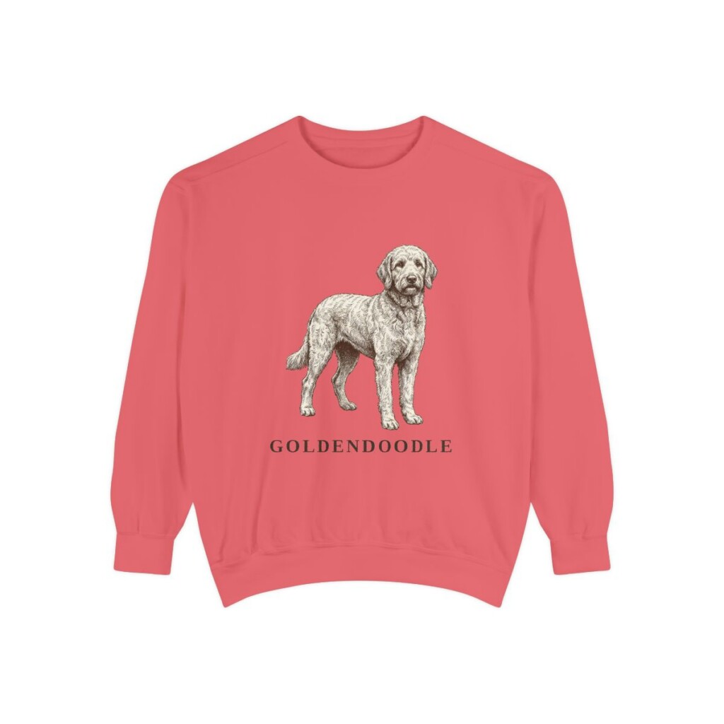 Goldendoodle Sweatshirt, Watermelon, front view