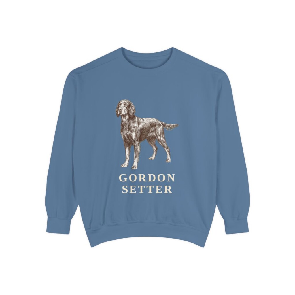 Gordon Setter Sweatshirt, Blue Jean, front view