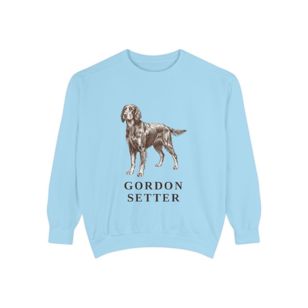 Gordon Setter Sweatshirt, Chambray, front view