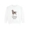 Gordon Setter Dad Sweatshirt, White, front view