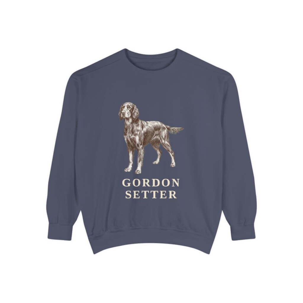 Gordon Setter Sweatshirt, Denim, front view