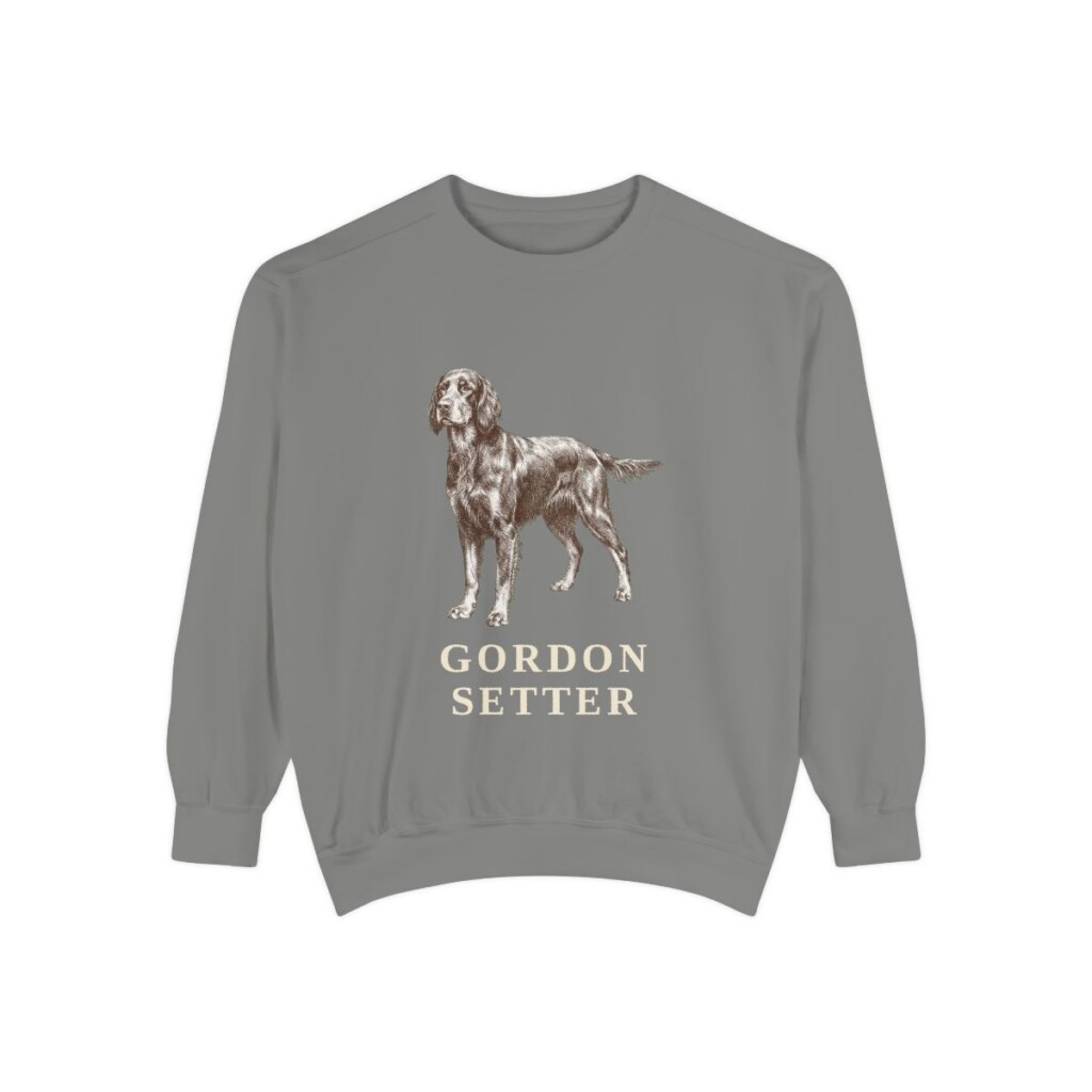 Gordon Setter Sweatshirt, Grey, front view