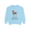 Gordon Setter Humor Sweatshirt, Chambray, front view
