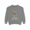 Gordon Setter Humor Sweatshirt, Grey, front view