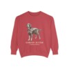 gordon-setter-sweatshirt-latin-crimson Gordon Setter Latin Sweatshirt, Crimson, front view