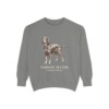 gordon-setter-sweatshirt-latin-grey Gordon Setter Latin Sweatshirt, Grey, front view