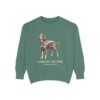 gordon-setter-sweatshirt-latin-light-green Gordon Setter Latin Sweatshirt, Light Green, front view