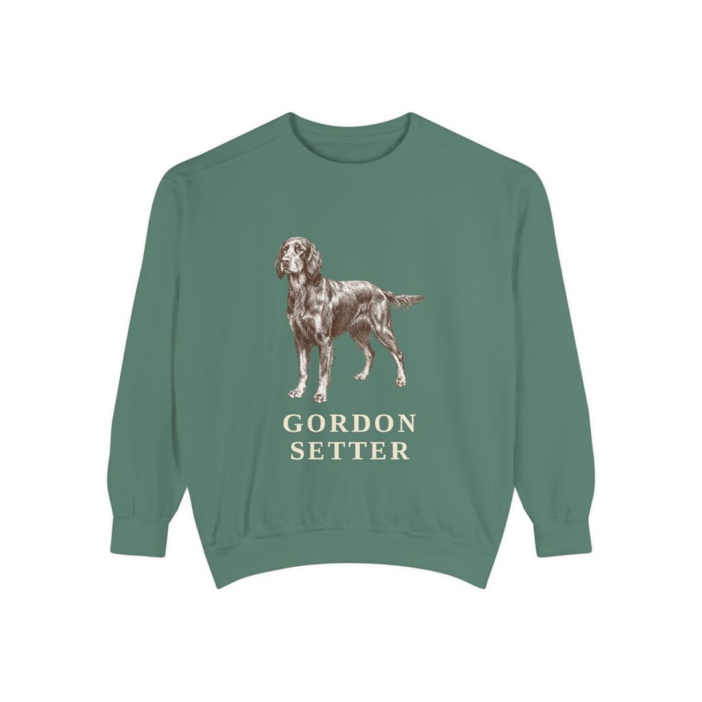 Gordon Setter Sweatshirt, Light Green, front view