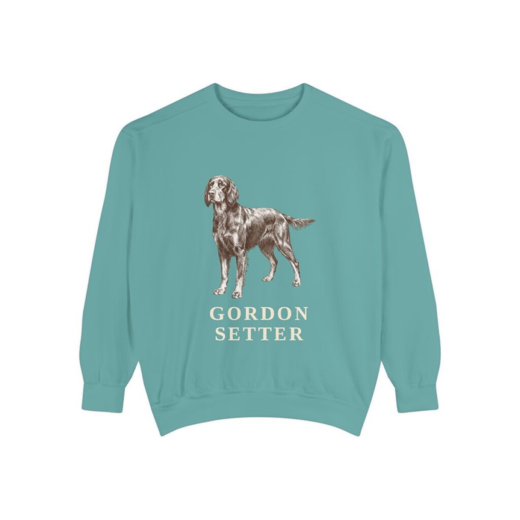 Gordon Setter Sweatshirt, Seafoam, front view