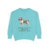 Grand Basset Griffon Vendeen Dad Sweatshirt, Chalky Mint, front view