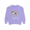 Grand Basset Griffon Vendeen Dad Sweatshirt, Violet, front view