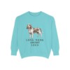 Grand Basset Griffon Vendeen Humor Sweatshirt, Chalky Mint, front view