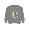 Grand Basset Griffon Vendeen Humor Sweatshirt, Grey, front view