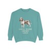 Grand Basset Griffon Vendeen Humor Sweatshirt, Seafoam, front view