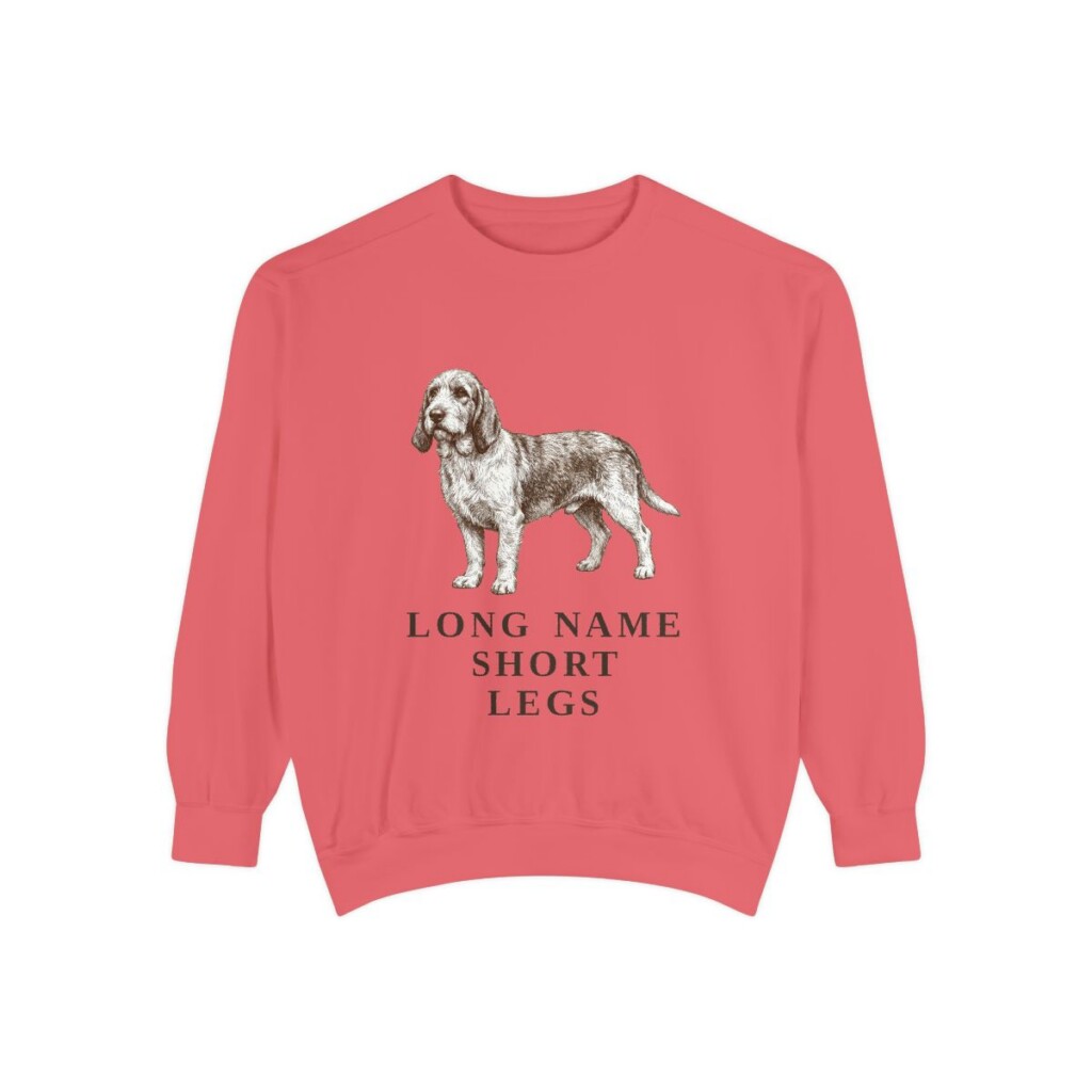 Grand Basset Griffon Vendeen Humor Sweatshirt, Watermelon, front view