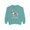 Grand Basset Griffon Vendeen Latin Sweatshirt, Seafoam, front view