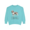 Grand Basset Griffon Vendeen Mom Sweatshirt, Chalky Mint, front view