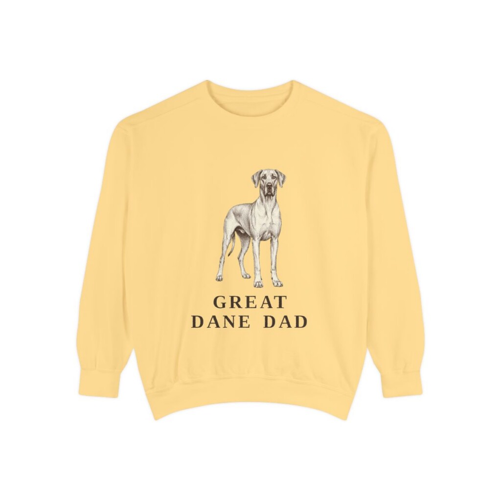 Great Dane Dad Sweatshirt, Butter, front view