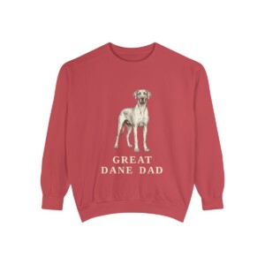 Great Dane Dad Sweatshirt, Crimson, front view