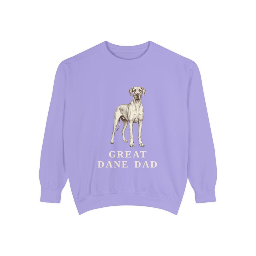Great Dane Dad Sweatshirt, Violet, front view