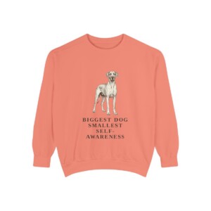 Great Dane Humor Sweatshirt, Terracotta, front view