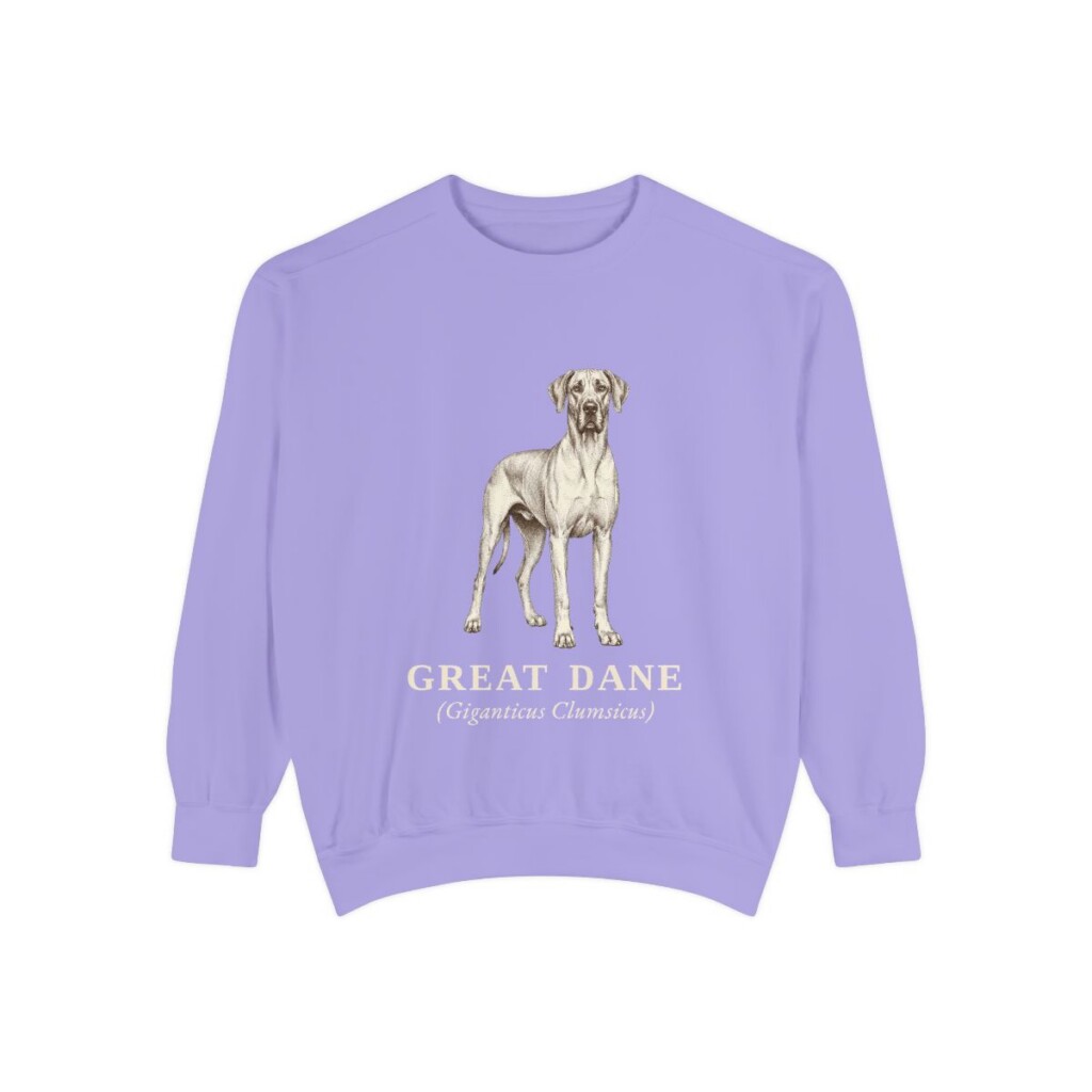 Great Dane Latin Sweatshirt, Violet, front view