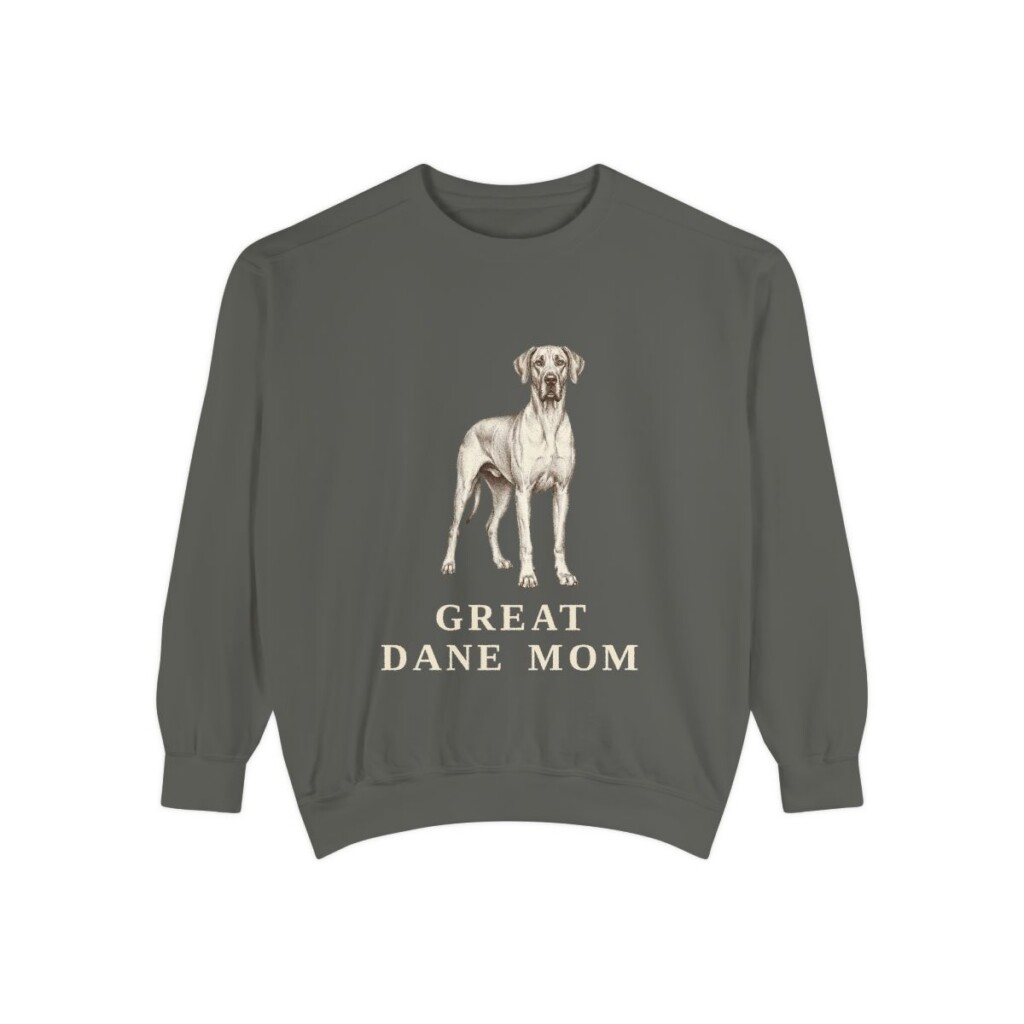 Great Dane Mom Sweatshirt, Pepper, front view