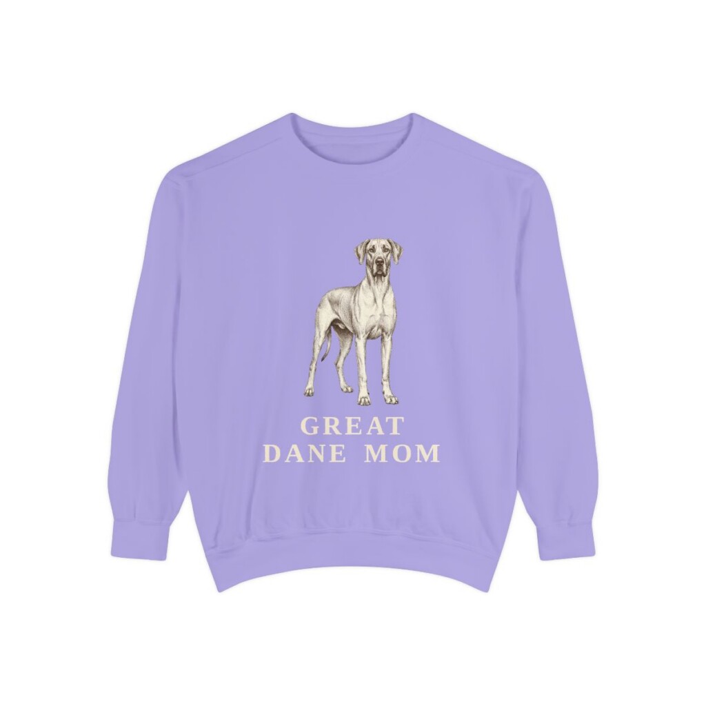 Great Dane Mom Sweatshirt, Violet, front view
