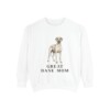 Great Dane Mom Sweatshirt, White, front view