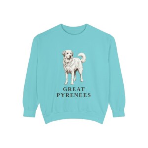 Great Pyrenees Sweatshirt, Chalky Mint, front view