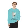 Great Pyrenees Sweatshirt, Chalky Mint, person 1 front