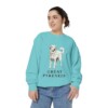 Great Pyrenees Sweatshirt, Chalky Mint, person 2 front
