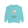 Great Pyrenees Dad Sweatshirt, Chalky Mint, front view