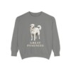 Great Pyrenees Sweatshirt, Grey, front view