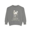 great-pyrenees-sweatshirt-humor-grey Great Pyrenees Humor Sweatshirt, Grey, front view