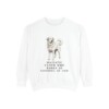 great-pyrenees-sweatshirt-humor-white Great Pyrenees Humor Sweatshirt, White, front view