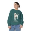 Great Pyrenees Latin Sweatshirt, Blue Spruce, person 2 front