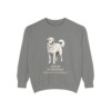 Great Pyrenees Latin Sweatshirt, Grey, front view