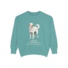 Great Pyrenees Latin Sweatshirt, Seafoam, front view