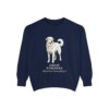 Great Pyrenees Latin Sweatshirt, True Navy, front view