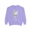 Great Pyrenees Latin Sweatshirt, Violet, front view