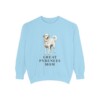 great-pyrenees-sweatshirt-mom-chambray Great Pyrenees Mom Sweatshirt, Chambray, front view