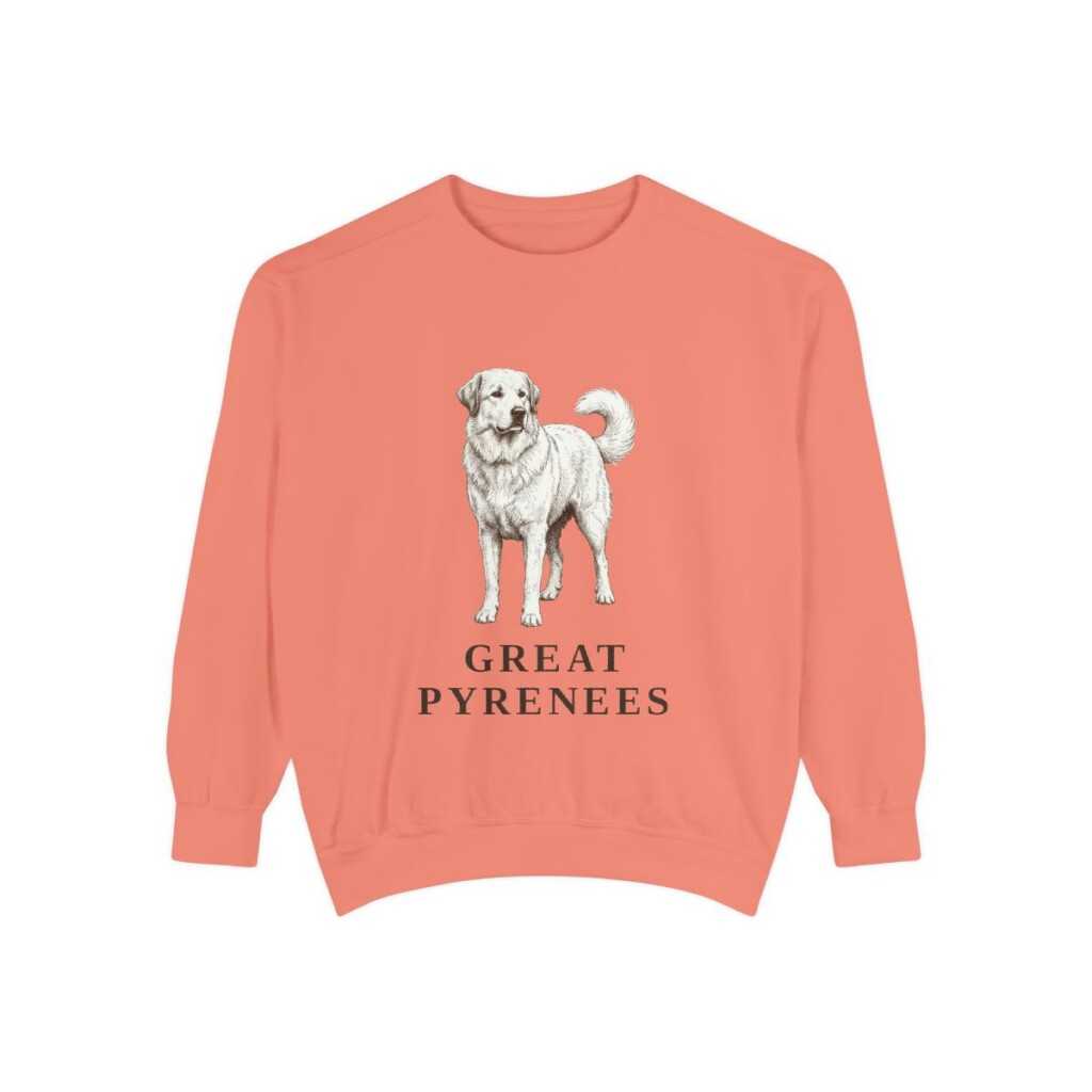 Great Pyrenees Sweatshirt, Terracotta, front view