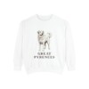 Great Pyrenees Sweatshirt, White, front view