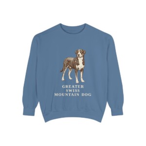 Greater Swiss Mountain Dog Sweatshirt, Blue Jean, front view