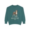 greater-swiss-mountain-dog-sweatshirt-dad-blue-spruce Greater Swiss Mountain Dog Dad Sweatshirt, Blue Spruce, front view