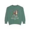greater-swiss-mountain-dog-sweatshirt-dad-light-green Greater Swiss Mountain Dog Dad Sweatshirt, Light Green, front view