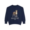 greater-swiss-mountain-dog-sweatshirt-dad-true-navy Greater Swiss Mountain Dog Dad Sweatshirt, True Navy, front view