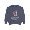 Greater Swiss Mountain Dog Humor Sweatshirt, Denim, front view