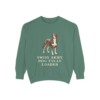 Greater Swiss Mountain Dog Humor Sweatshirt, Light Green, front view